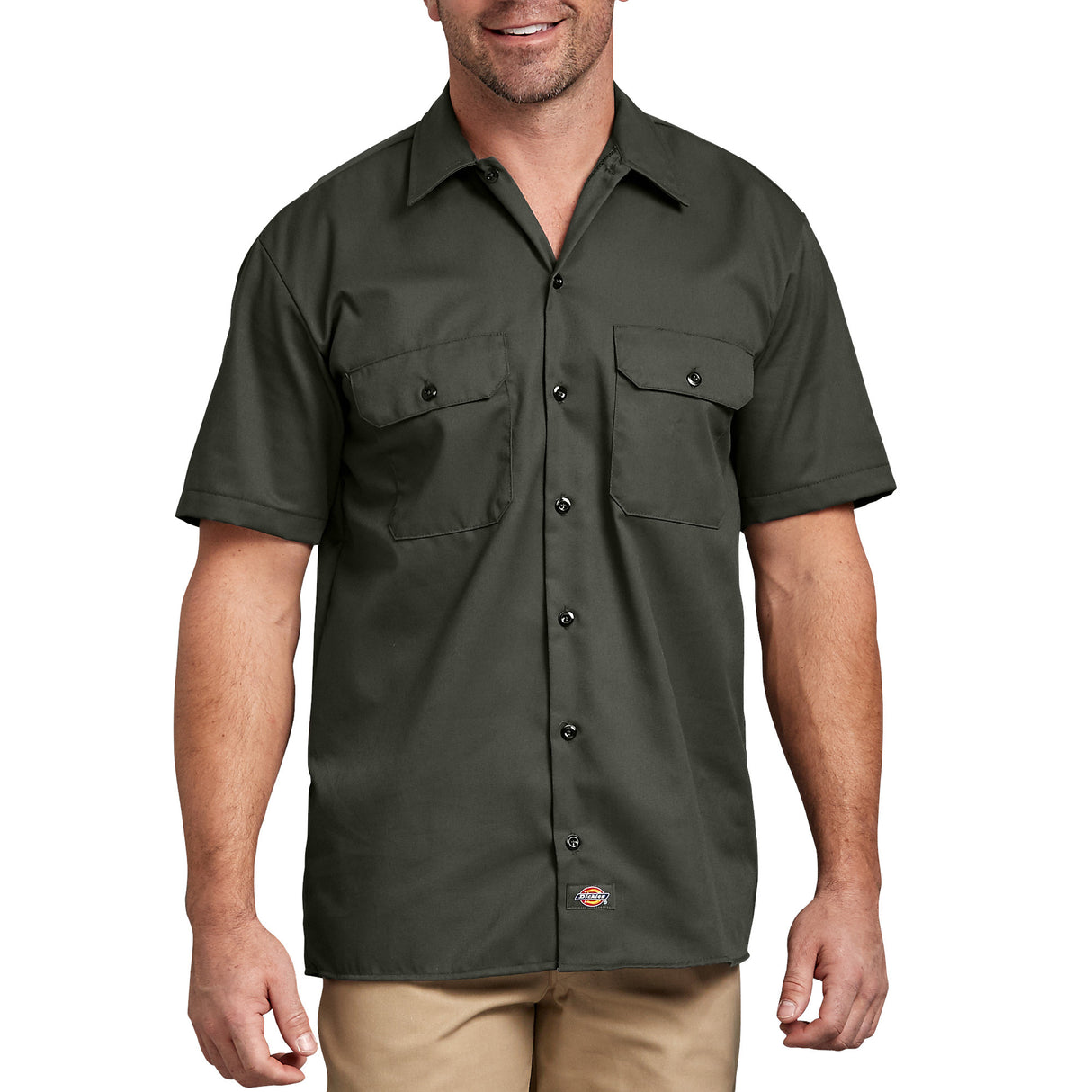 Dickies Men’s Short Sleeve Work Shirt- Black
